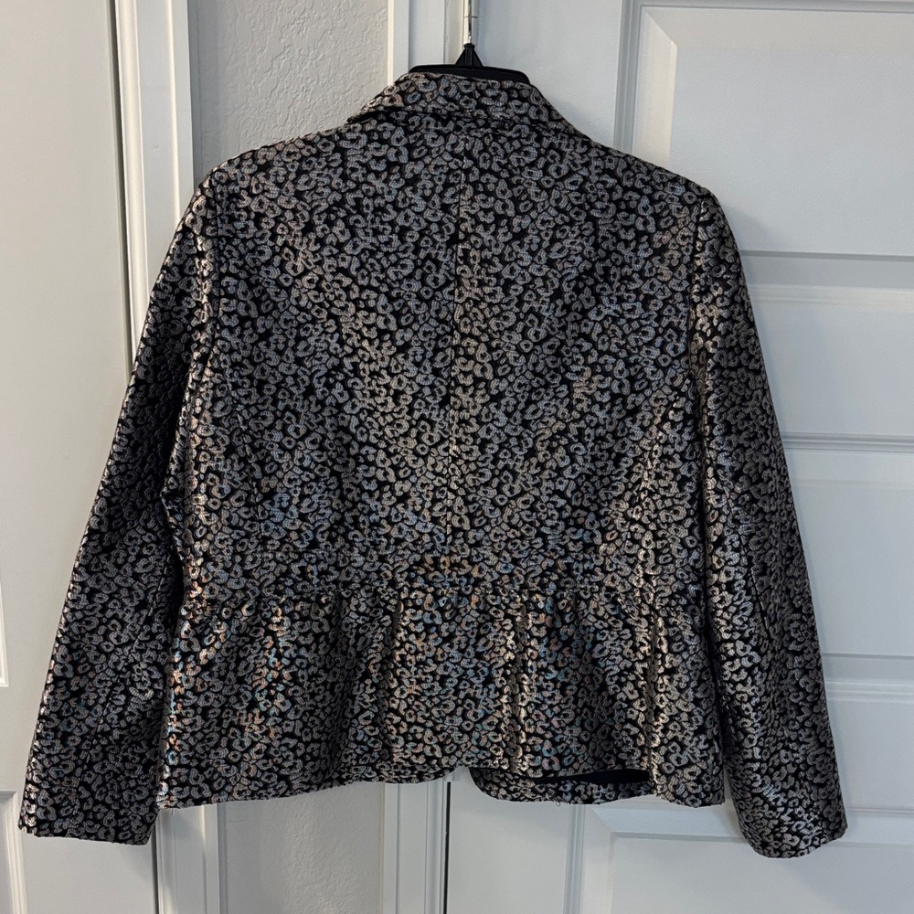 Notations Black And Gray Patterned Blazer - image 2